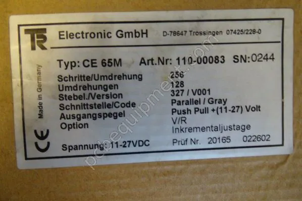 TR Electronic CE 65M - New TR Electronic CE 65M - New