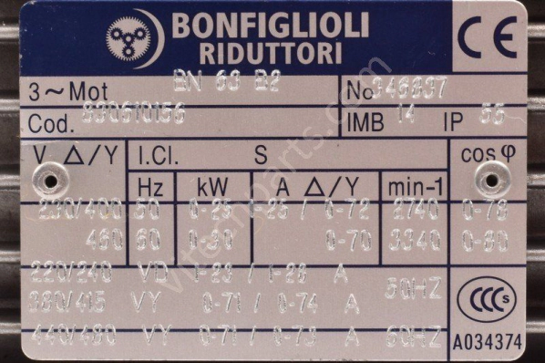 Bonfiglioli BN 63 B2 / VF30 F1 P63B14