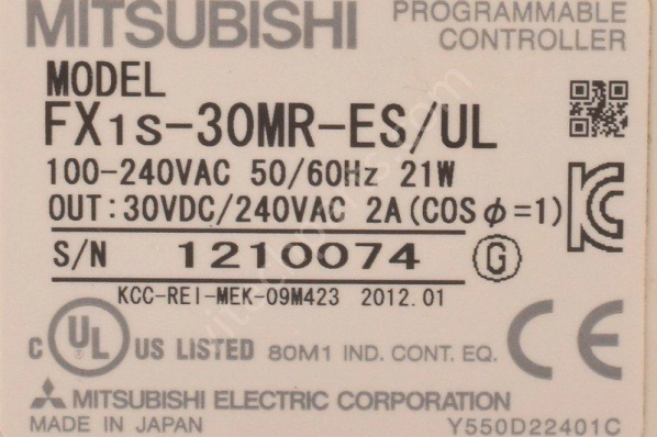 Mitsubishi FX1S-30MR-ES/UL