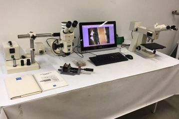 Zeiss Axiotech 100 HD / Stemi SV 11 Microscope Set-up