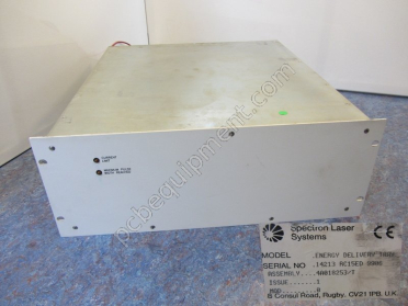 Spectron Laser Systems Energy Delivery Tray