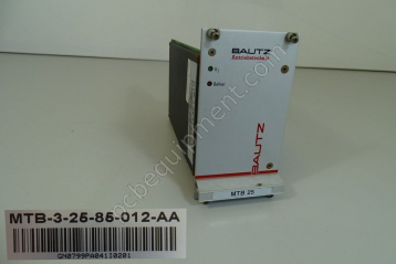 Bautz MTB-3-25-85-012-AA - Used
